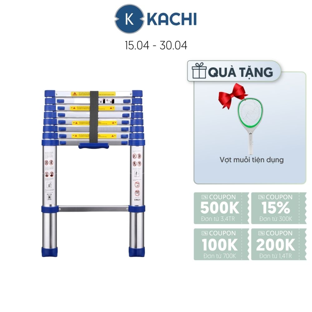 Thang Nhôm Rút Kachi MK235 2.6M - KM từ 1-15/3