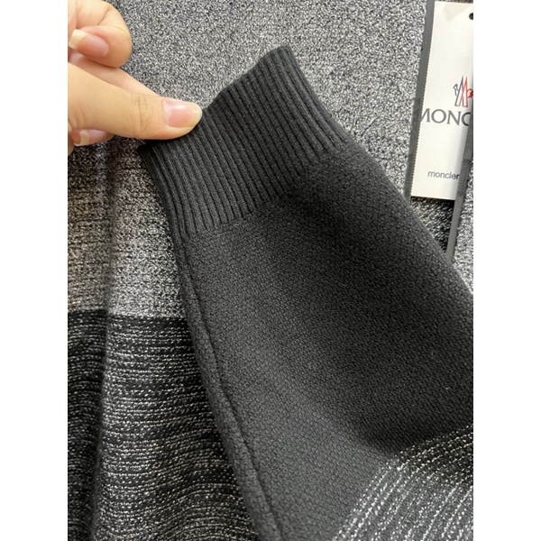 Áo Khoác Nỉ Nam Moncler Tay Dài - Áo Len Nỉ Chất Vải Sướng Tay Bao Xịn Hàng Cao Cấp