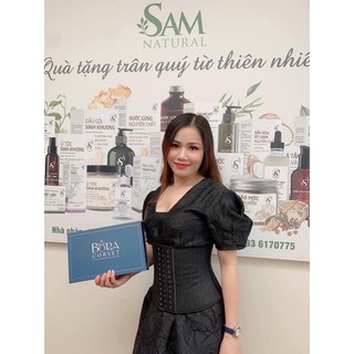 BORA CORSET - ĐAI ĐỊNH HÌNH BỤNG LATEX 25 XƯƠNG MỀM CAO CẤP - TẶNG 1 THƯỚC ĐO