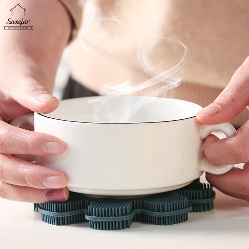 Miếng cọ rửa chén SWEEJAR làm bằng silicon tiện dụng