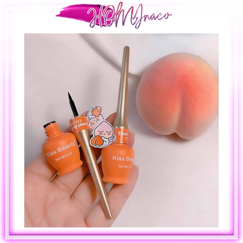 Bút kẻ mắt nước Kiss beauty - Sweet as Peach Eyeliner Kissbeauty