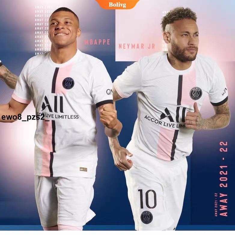 Bộ quần áo bóng đá Mbappe Neymar 2021 2022 PSG 21 22 chất lượng cao