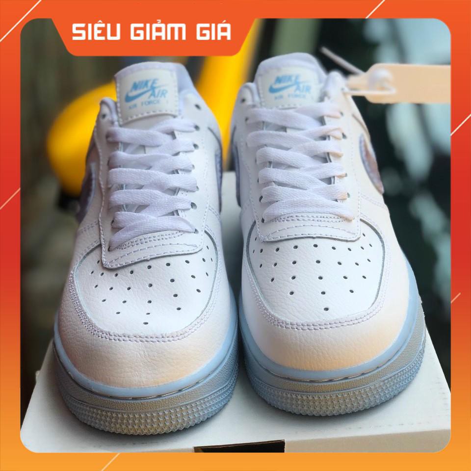 [ Flashsale - Full Box ] Giày sneaker Airforce1 đế xanh hydrogen blue hàng cao cấp một một, giày afone dành cho nữ