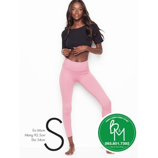 ( Size S) Quần thể thao, quần legging màu hồng phấn, thời trang- Hàng nhập từ Victoria's Secret -