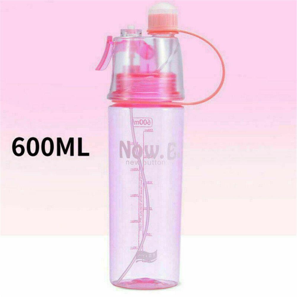 BEAUTY Bình Nước Nhựa 600ML Kèm Ống Hút