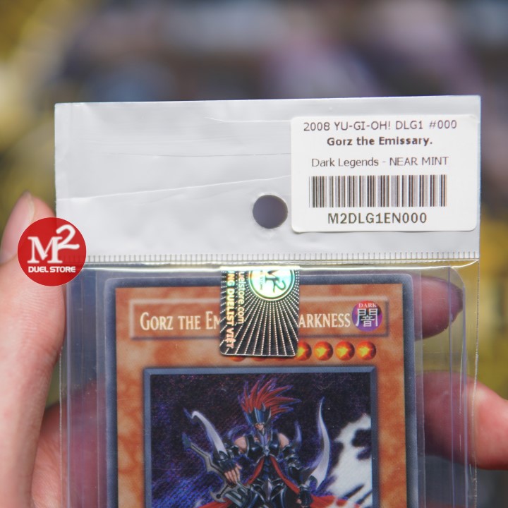 Thẻ bài yugioh Sứ giả của Bóng tối DLG1-EN000 Gorz the Emissary of Darkness – SECRET RARE - Bảo quản M2SCCQ-LITE