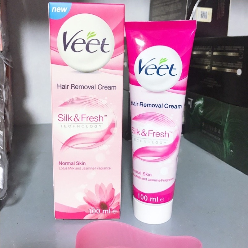 [Sẵn hàng] Kem tẩy lông Veet Pháp 100ml an toàn cho da kèm que