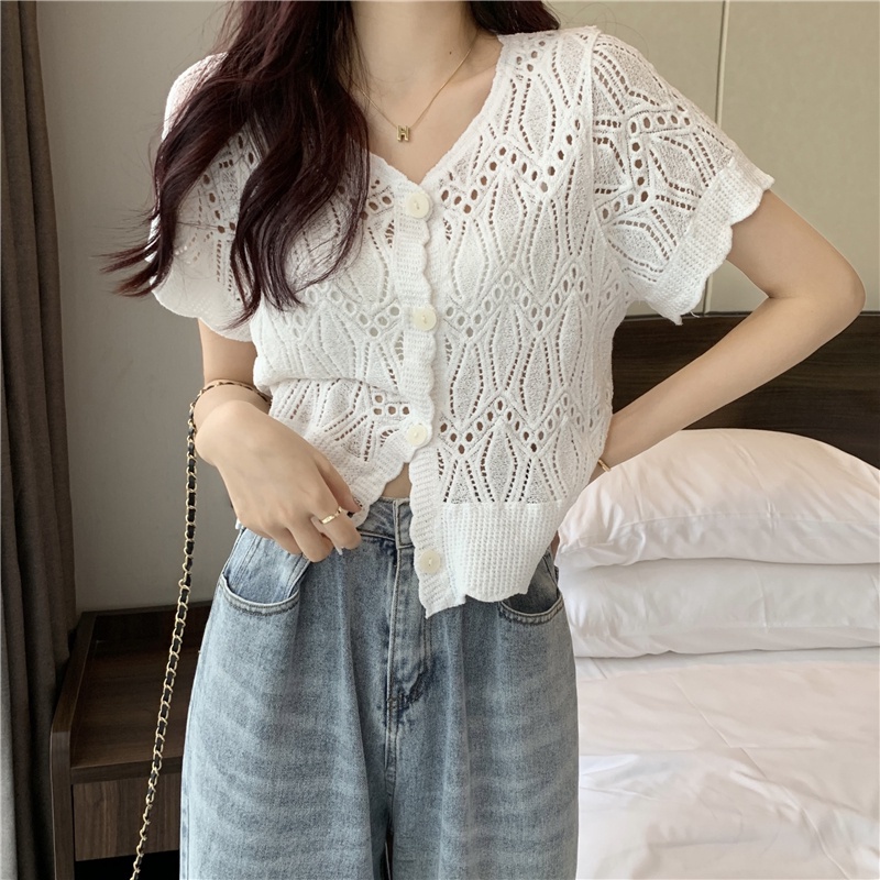 Áo Khoác Cardigan Ngắn Tay Thời Trang Mùa Hè Cho Nữ | BigBuy360 - bigbuy360.vn