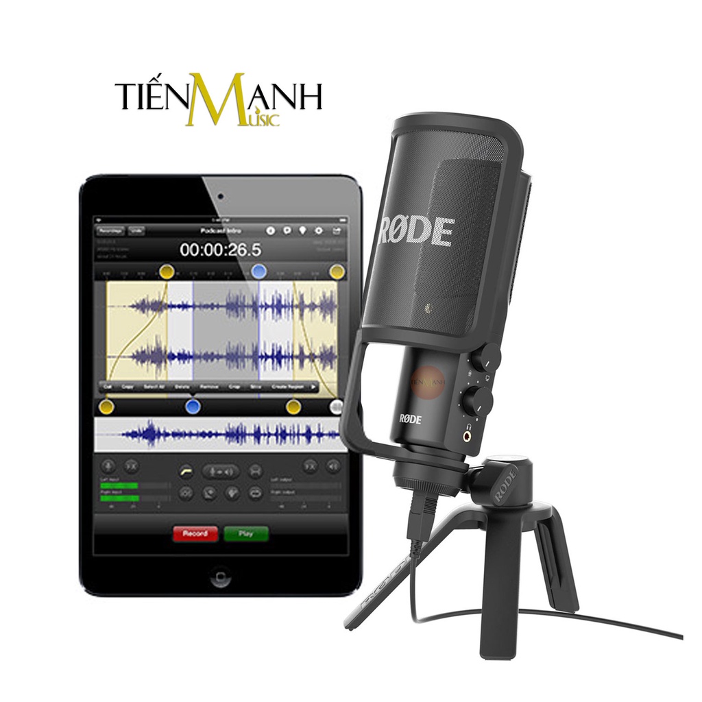 Micro Rode NT-USB - Mic Thu Âm Podcast Livestream, Radio, ASMR NTUSB Microphone Phòng Thu Studio NT USB