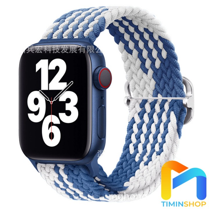 Dây Apple Watch series 3/ 4/ 5/ 6/ 7/ SE - Dệt bằng Nylon, khóa trượt