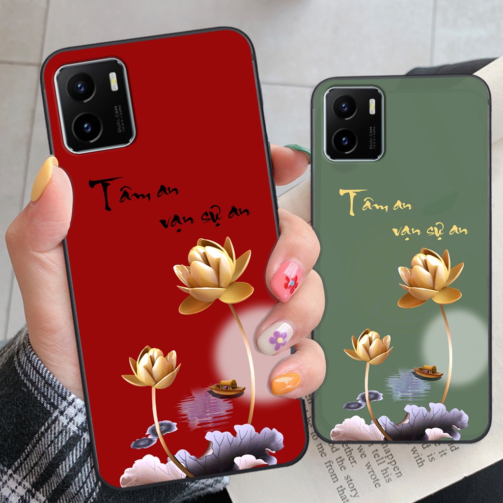 Ốp Lưng Vivo Y15s in hình ốp tâm an vạn sự an, ốp lưng cao cấp SonCase.