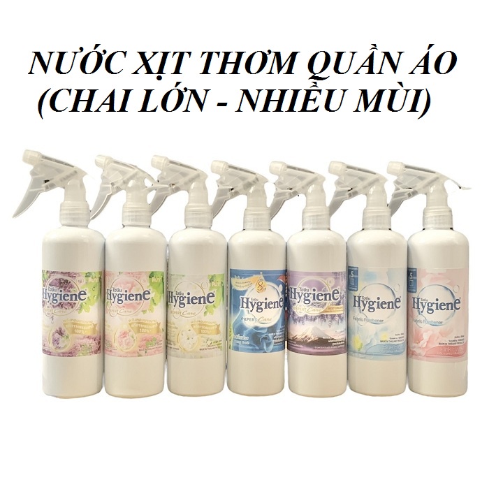 (Nhiều Mùi) Chai 500Ml Nước Xịt Thơm Quần Áo Làm Mềm Vải Khử Mùi Mồ Hôi - Xả Vải Khô