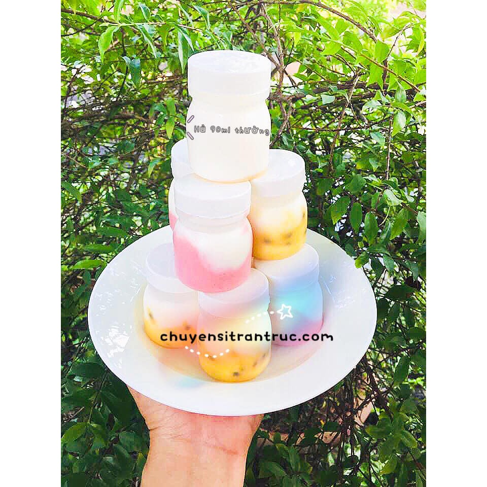 [HÀNG SẴN] Combo 120 hủ nhựa 90ml đựng sữa chua - TranTruc