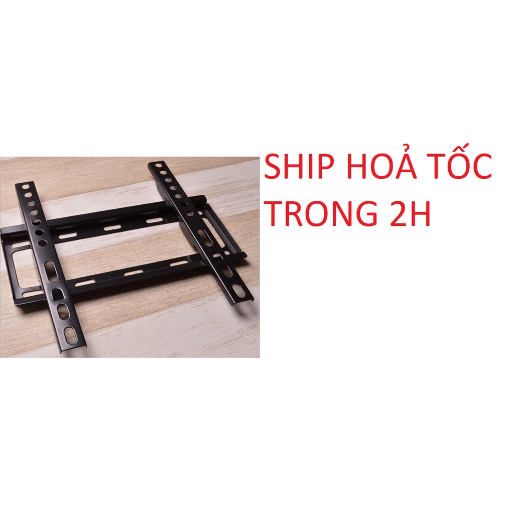 Khung treo tivi 52 in cố định ôm thẳng tường có thể gắn được cho tivi từ 32-65 in. hàng giá rẻ