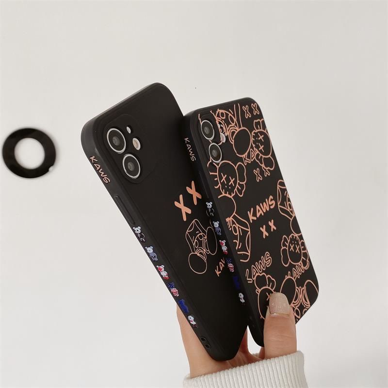 Ốp điện thoại silicone cao su mềm in hình dễ thương thích hợp cho IPhone 12promax 7 8Plus SE X XS XR 12 11 11promax