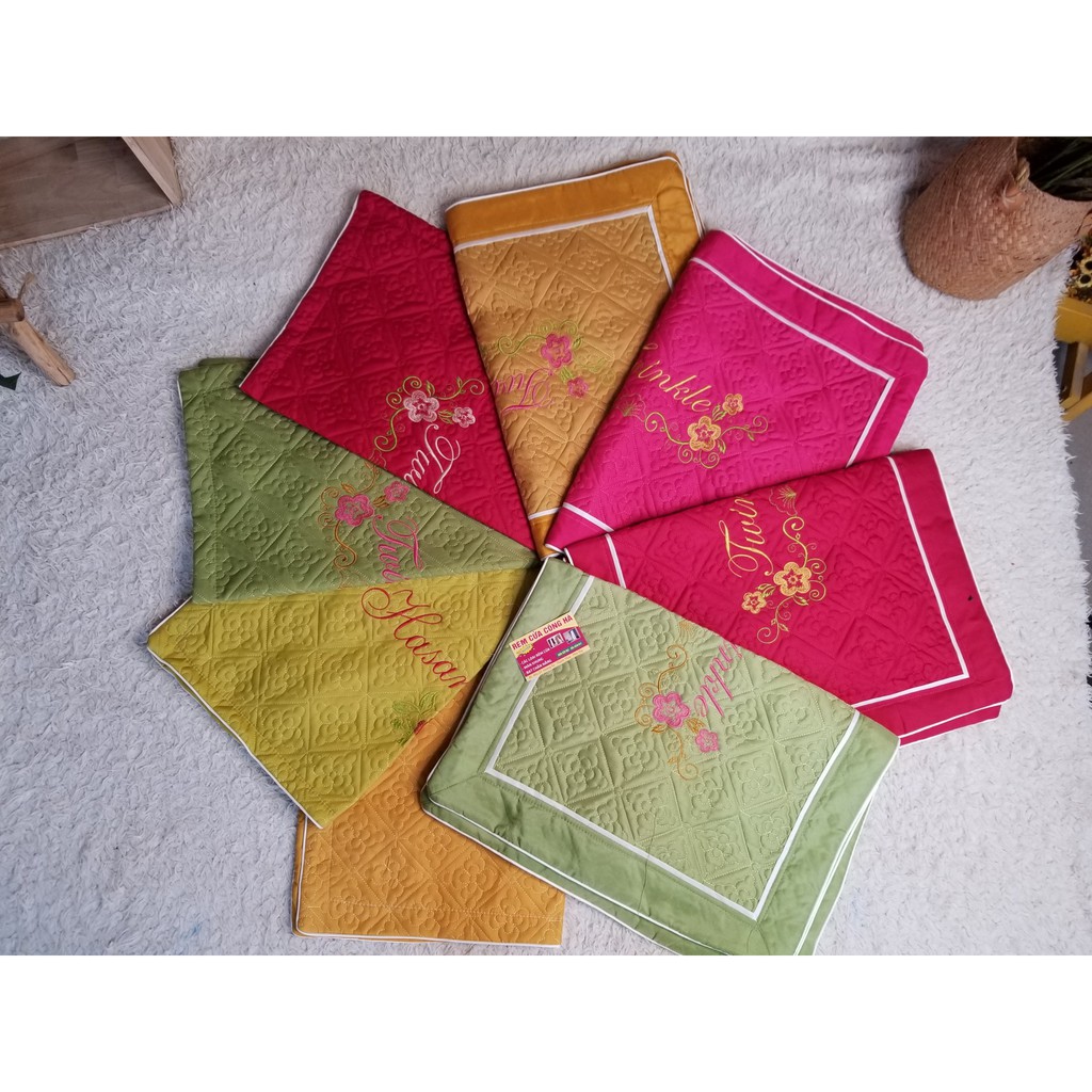Đôi vỏ gối đầu Cotton satin nhiều màu trần bông loại 1 có viền - 45x65cm (ảnh shop tự chụp trực tiếp)