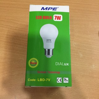 Bóng led bulb 7W cao cấp MPE ( tiêu chuẩn Châu Âu )