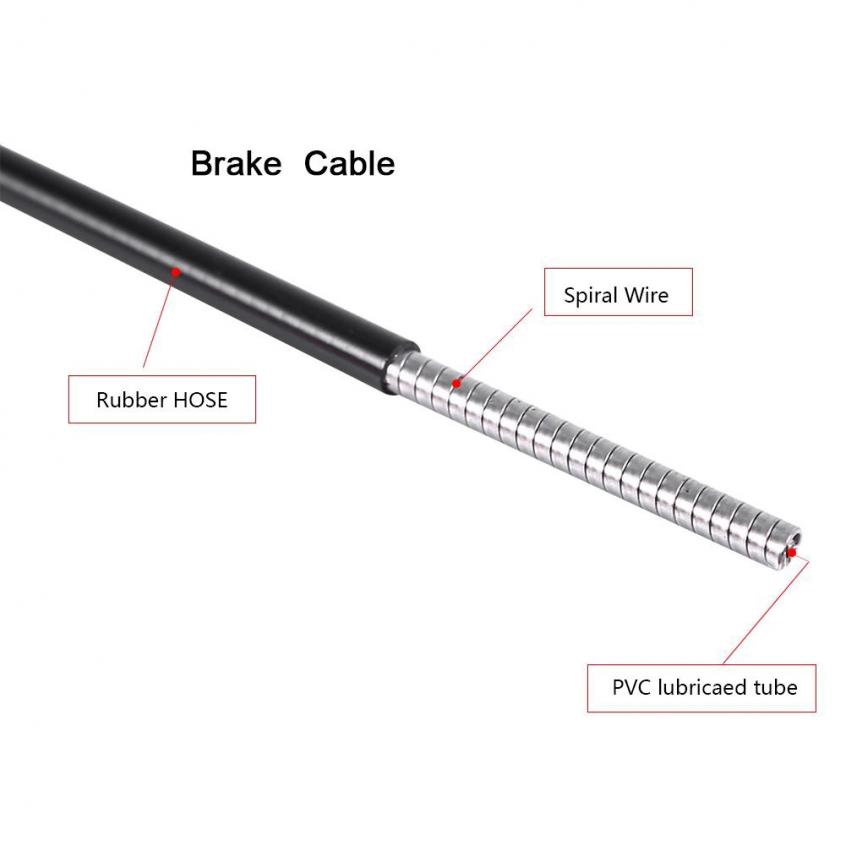 Dây phanh xe đạp cỡ 2m gồm 5 màu vỏ độc đáo tiện dụng