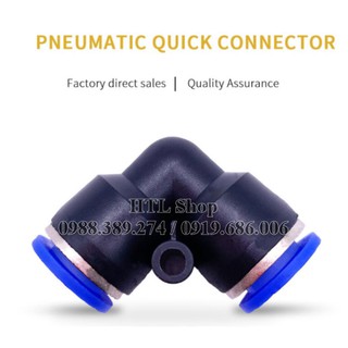 Cút góc chữ L, Đầu nối góc cắm nhanh ống hơi khí nén, ống nước phun sương, tưới cây - HTL Shop