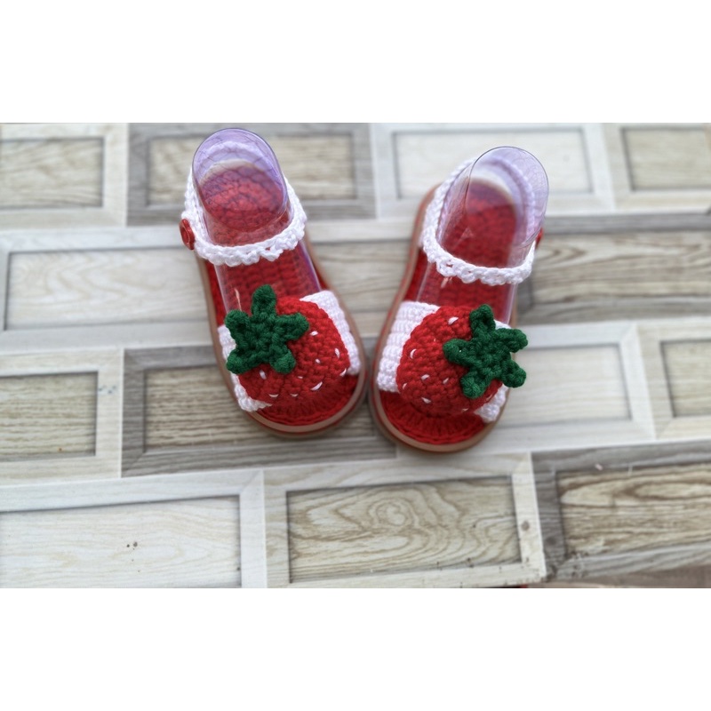 Giày len đế cao su cho bé