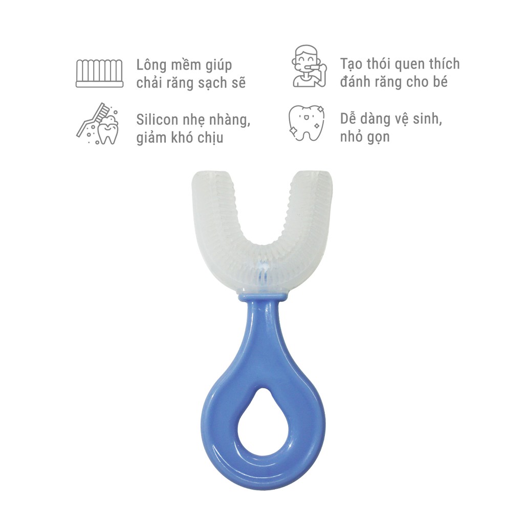 [Qùa tặng] Bàn chải Silicone Mamamy an toàn cho bé