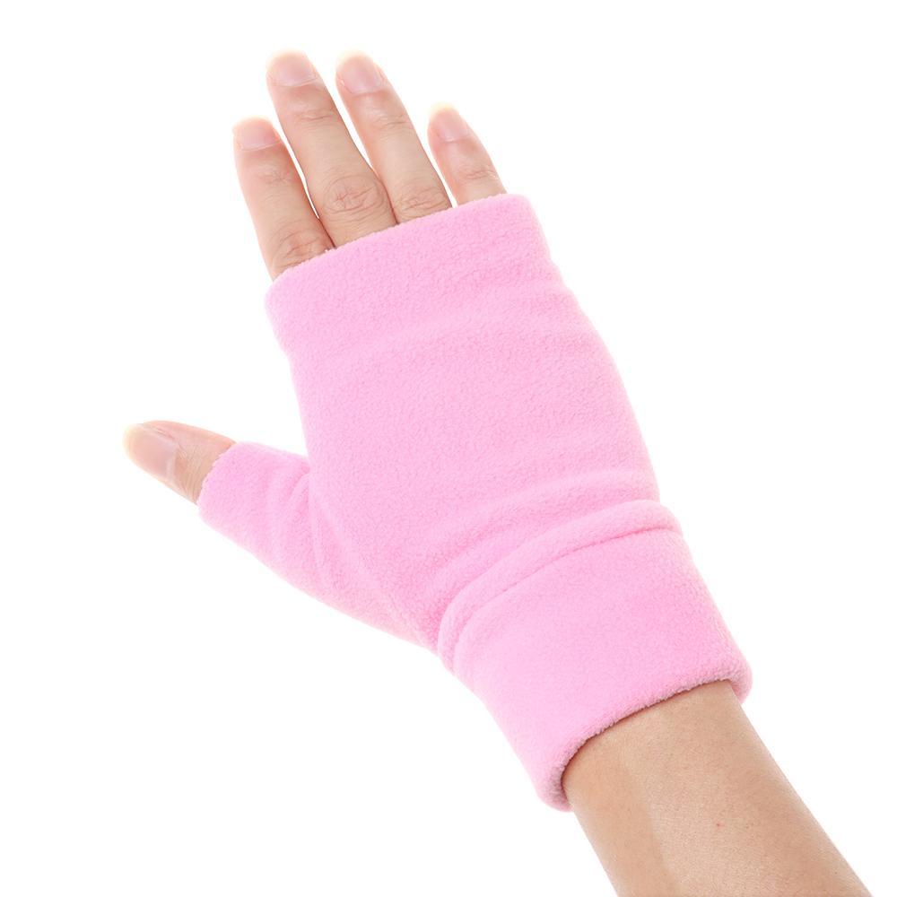 Găng Tay Hở Ngón Vải Lông Cừu Dành Cho Nam Nữ Chạy Bộ Tập Thể Thao