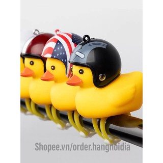Vịt Gắn Xe,Vịt đội mũ bảo hiểm (Mũ ngẫu nhiên)