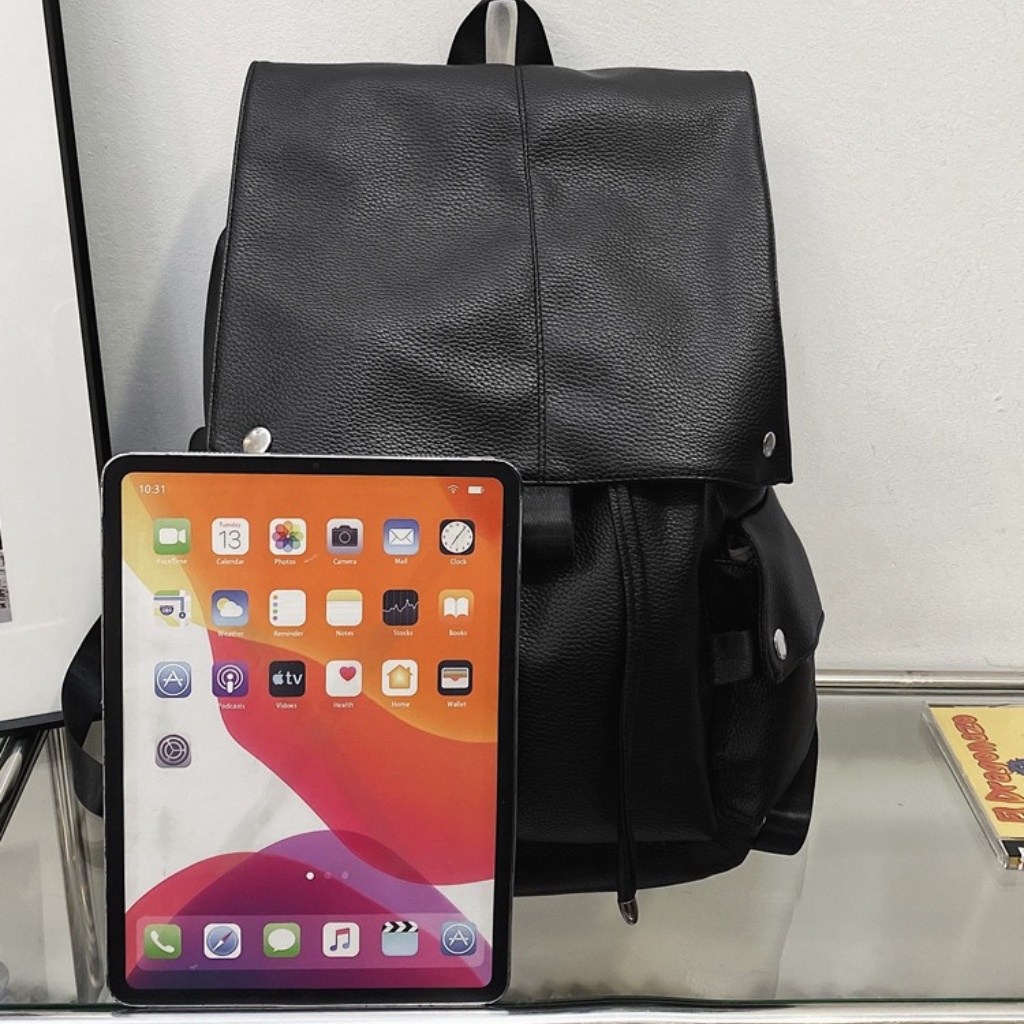 Balo Da PU Đi Học Cỡ Lớn, Balo Nam Và Nữ Phong Cách Thời Trang Cao Cấp LUXYL 2022 BL015