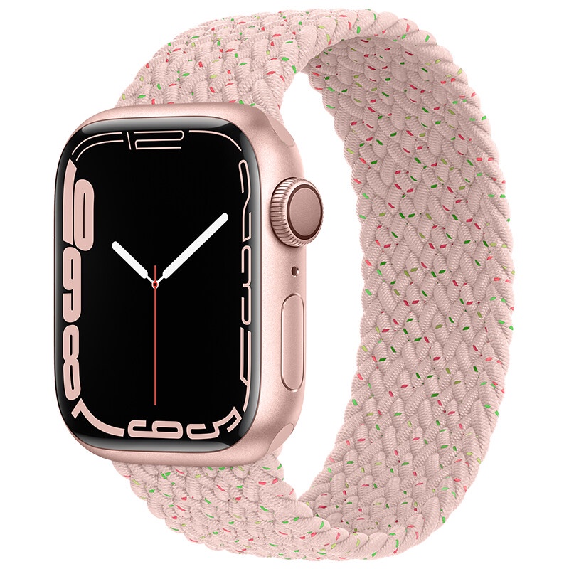 Dây Đeo Đồng Hồ Bằng Nylon Co Giãn Cho apple Watch Series 7 6 SE 5 4 3 41MM 45MM 44mm 40mm 38mm 42mm