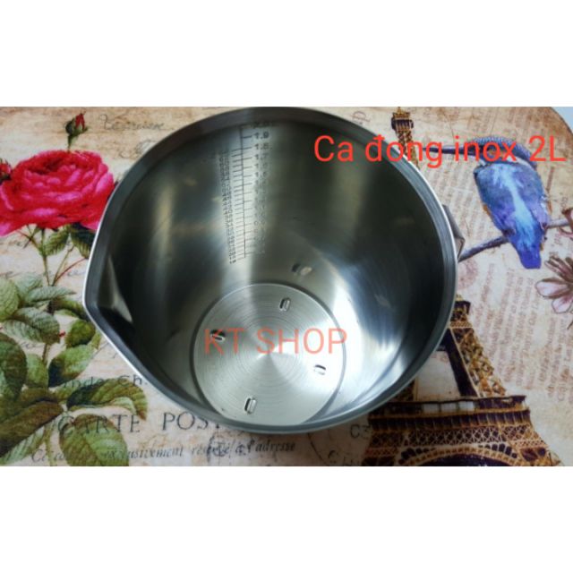 Ca đong inox (có chia vạch) 2L