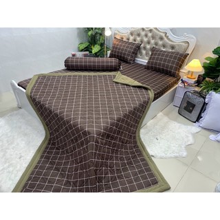 Bộ Drap Thun Hàn Quốc mát lạnh 4 món