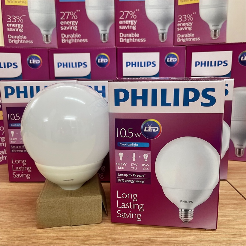 Bóng đèn Philips LED Globe 10.5W 6500K E27 G120 - Ánh sáng trắng