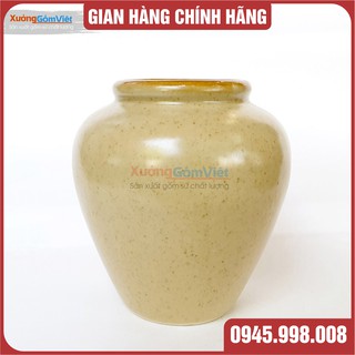 Lu sứ màu trắng sữa, chất men mướt mịn không gợn dung tích 400ml - hàng thủ công gốm BÁT TRÀNG - XƯỞNG GỐM VIỆT