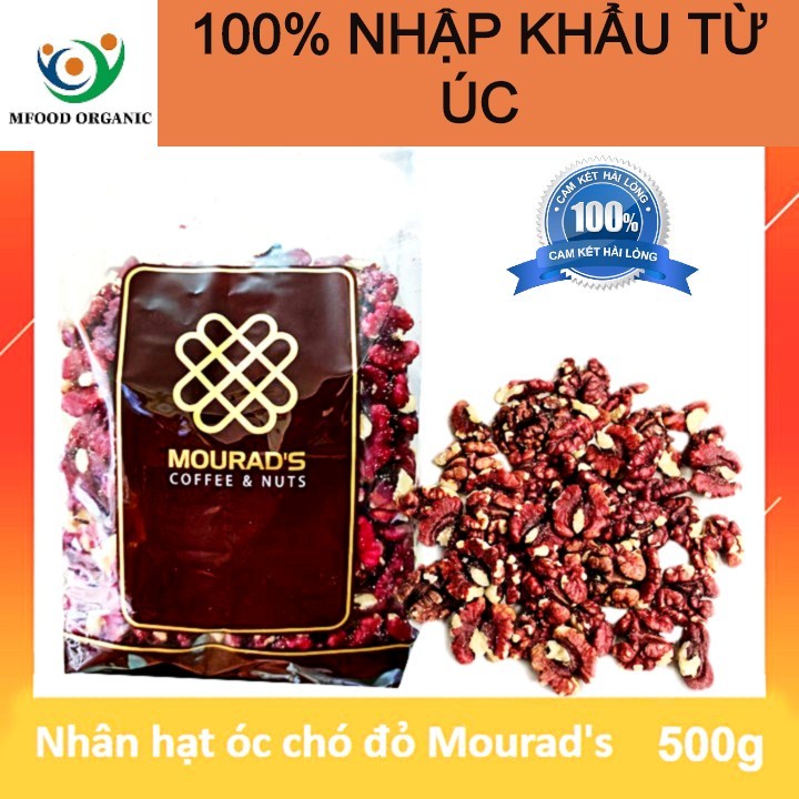 Nhân Hạt Óc Chó Đỏ Đã Tách Vỏ  MOURADS - 500g Tốt Cho Trí Não, Thai Phụ- LÀM SỮA CHO  BÉ - GIÀU DINH DƯỠNG