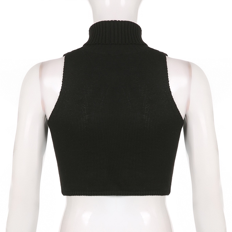 Áo Tank Top Sát Nách Lưng Cao Phối Lưới Thời Trang Đường Phố Cá Tính Cho Nữ