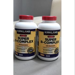 Vitamin B tổng hợp Super B-Complex Kirkland 500 viên