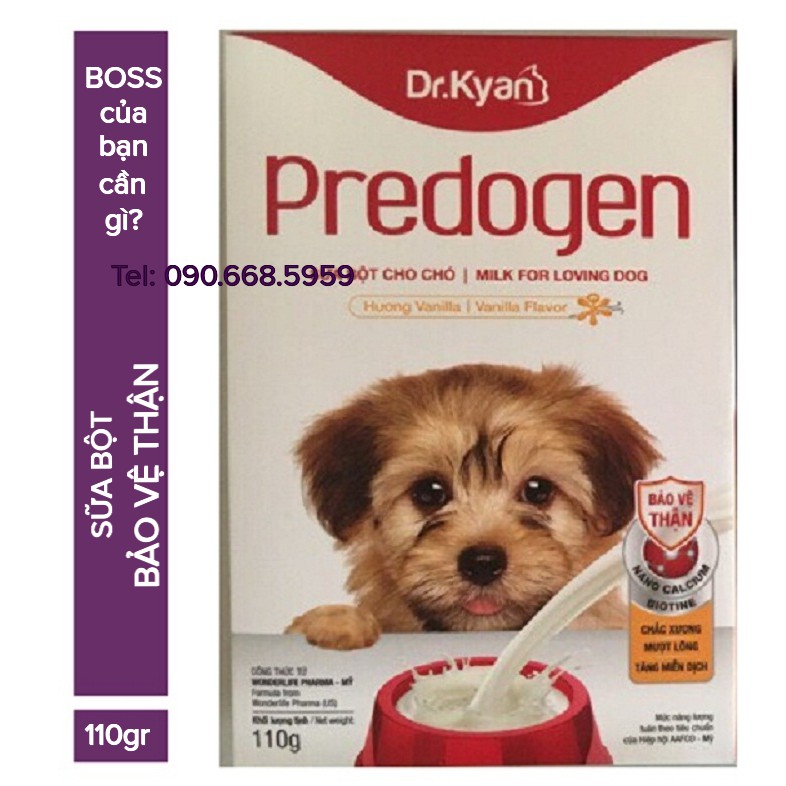 Sữa cho chó mèo predogen và sữa bột cho chó mèo precaten 110g