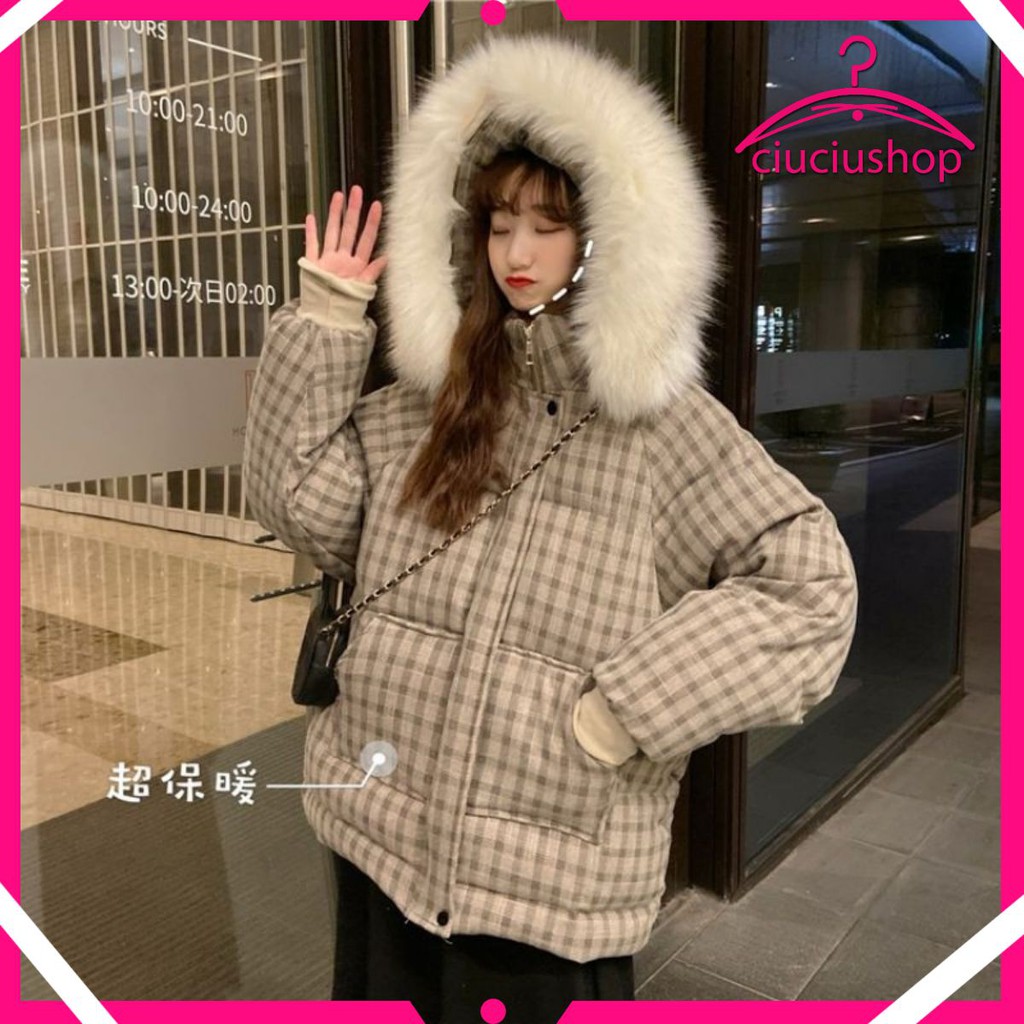 ÁO KHOÁC PHAO NỮ KẺ CARO