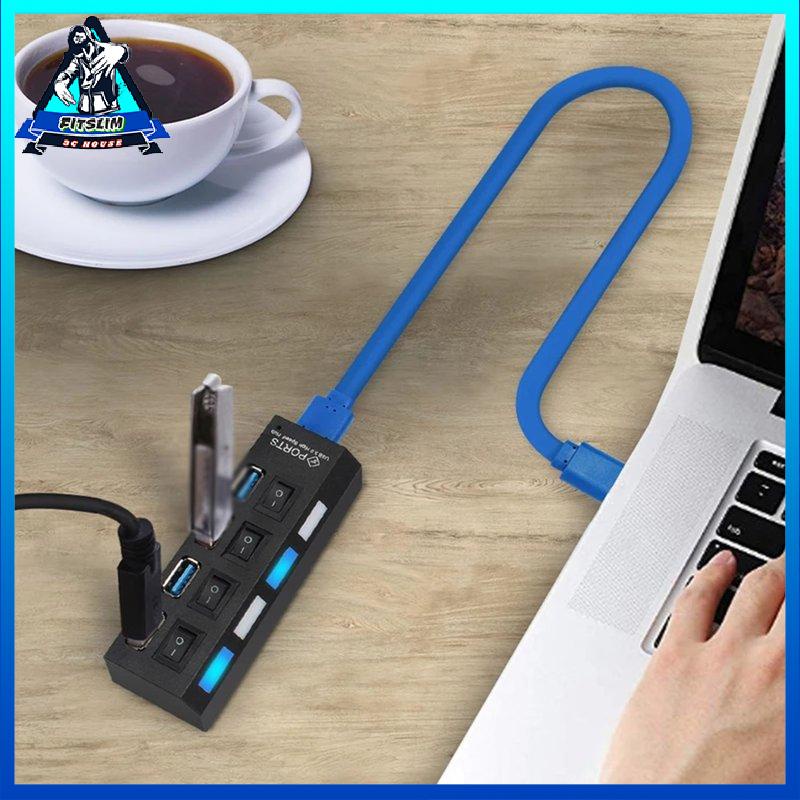 Universal USB Hub 4 Port USB 2.0 Charger High Speed Mini Hub Socket Splitter