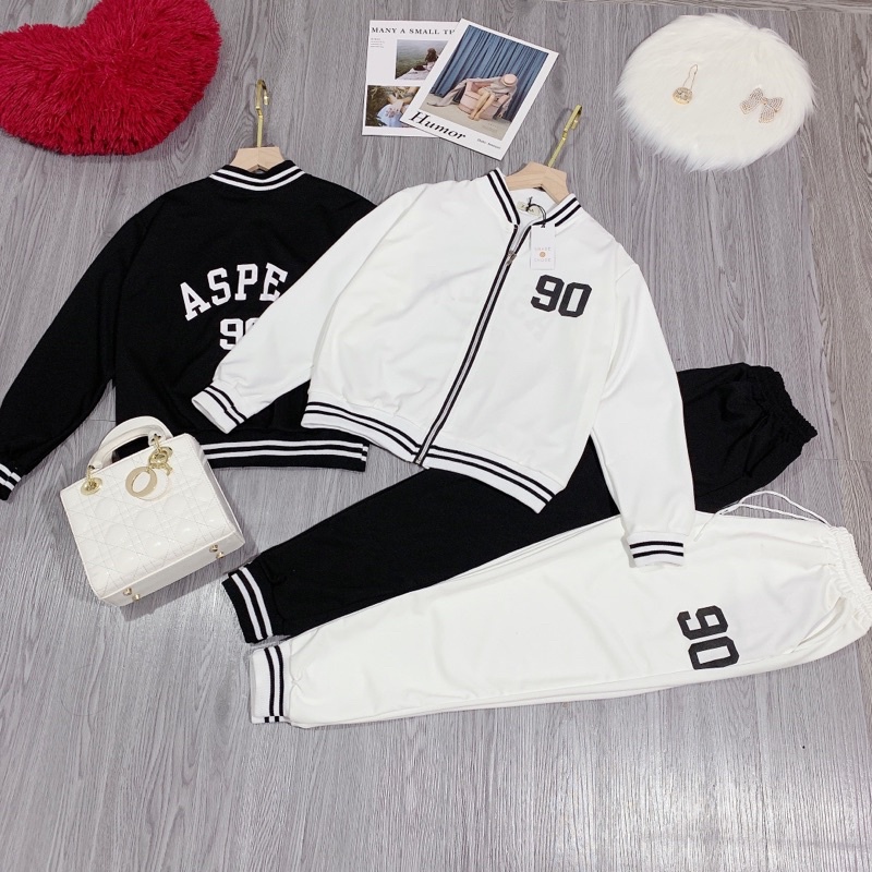 (Ảnh thật) Set bộ đồ thể thao trắng xinh cho nữ chất đẹp mê