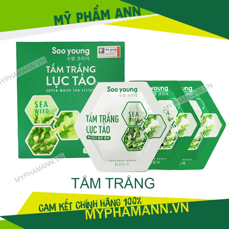 Combo Tắm Trắng Lục Tảo Soo Young + Body Lục Tảo Legend Soo Young Chính Hãng