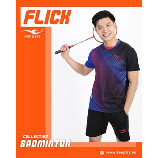 Áo cầu lông nam nữ Flick Keep & Fly