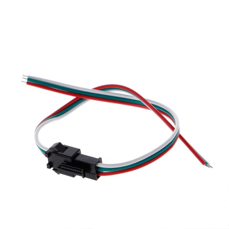 DÂY NỐI 3 PIN ĐỰC CÁI  SM 3PIN CHO LED FULL MÀU WS2811 WS2812 UCS1903