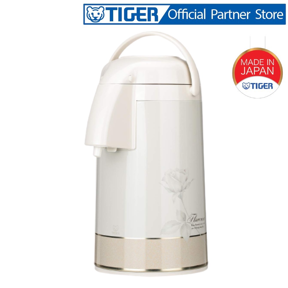 Bình thủy chứa ruột thủy tinh Tiger PNM-B300 - Dung tích 3.0L - Màu trắng hoa văn