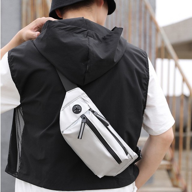 Túi đeo chéo nam vải Polyester Hàn Quốc, túi chéo nam thiết kế nhỏ gọn thời trang năng động TC05