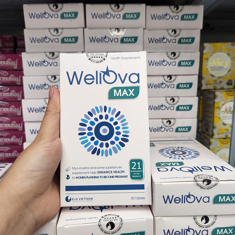 WellOva Max - Bổ Trứng Hỗ Trợ Mang Thai Tự Nhiên