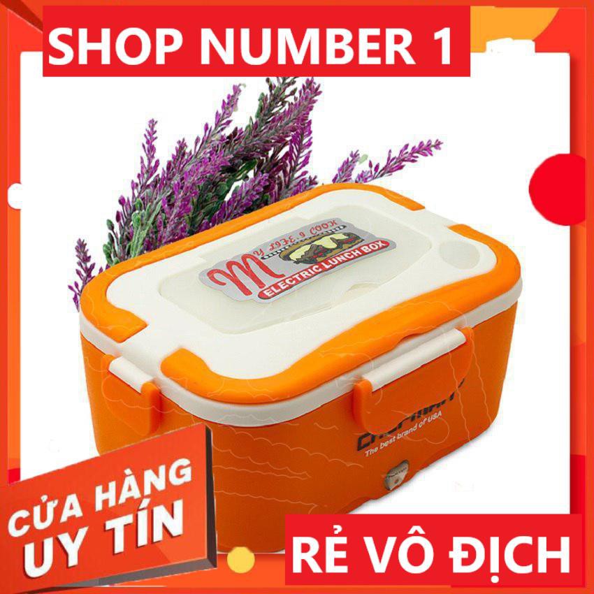 💥Siêu Khuyến Mãi 💥  Hộp cơm điện hâm nóng Chefman ruột nhựa tặng túi đựng bằng da cao cấp HOT Cực HOT 💥SIÊU HOT 💥