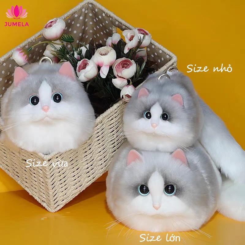 Túi xách nữ đẹp mini đeo chéo hình con mèo cute phô mai que JUMELA TX10