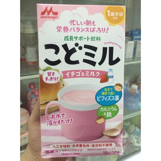 SỮA THANH VỊ DÂU MORINAGA CHO BÉ TỪ 1,5 TUỔI (18GX12 GÓI)