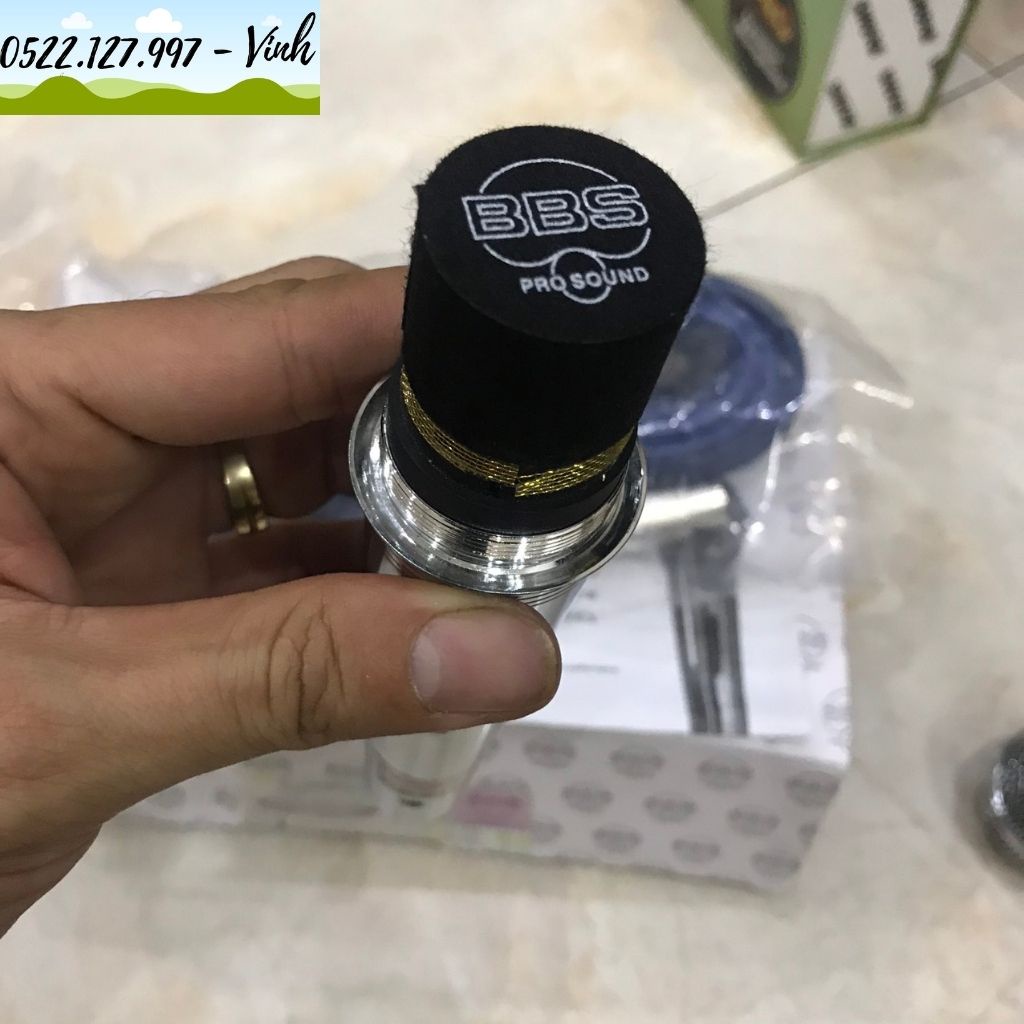Micro Có Dây BBS B50 HOT 2022 Dây Dài 6 Mét - Tay INOX Không Gỉ Siêu Chắc Chắn -Hút Giọng Tốt - Gia Khang Shop